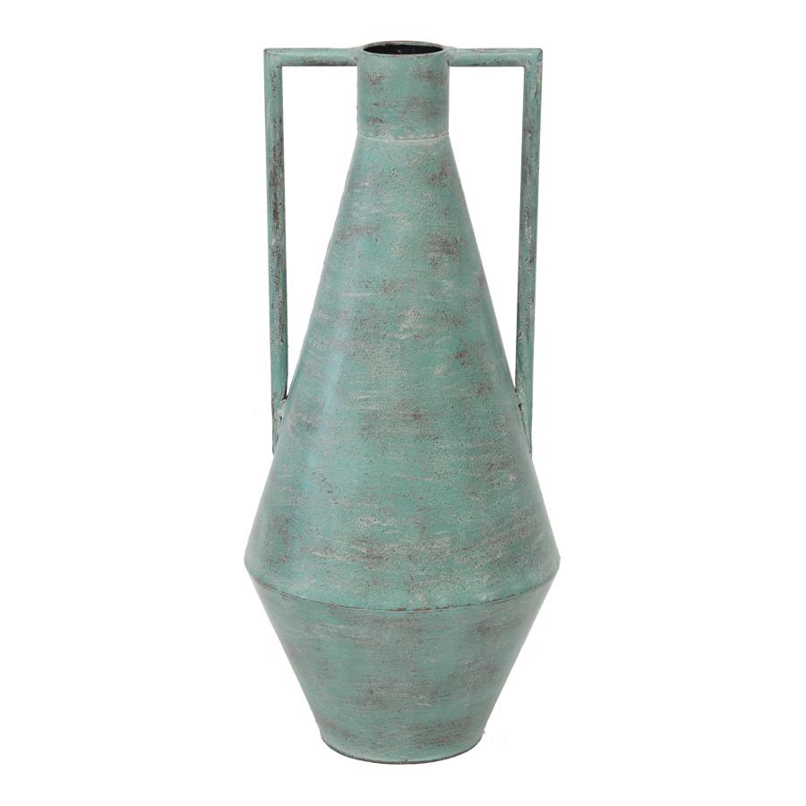 Tall Contemporary Aqua Urn Outdoor Planter