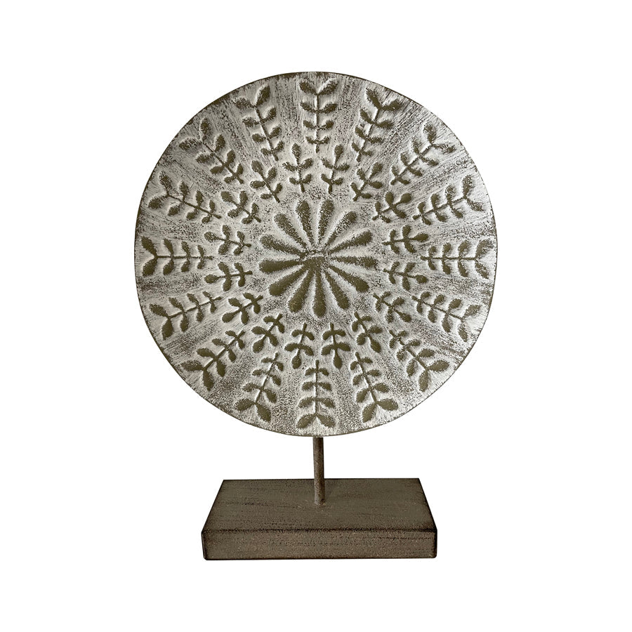 Round Contemporary Zen Plaque On Base