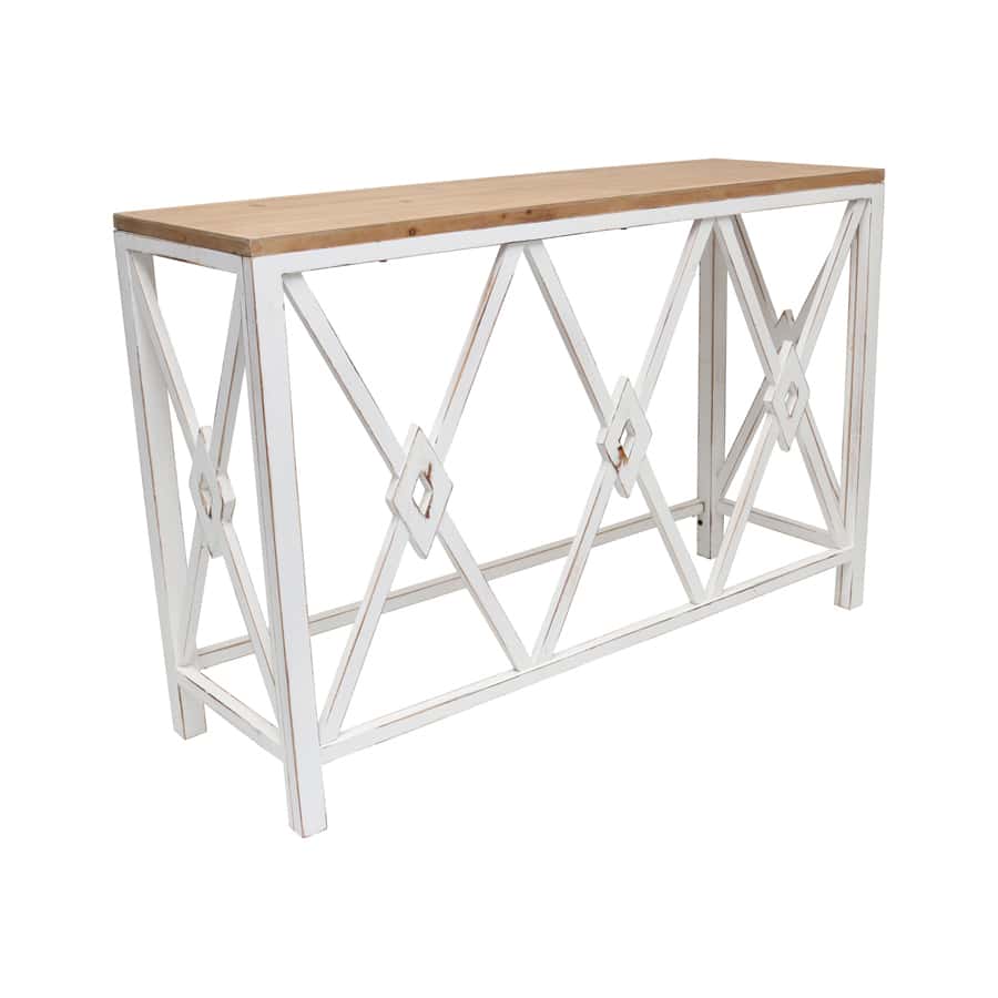 Hamptons Geometric Console Table