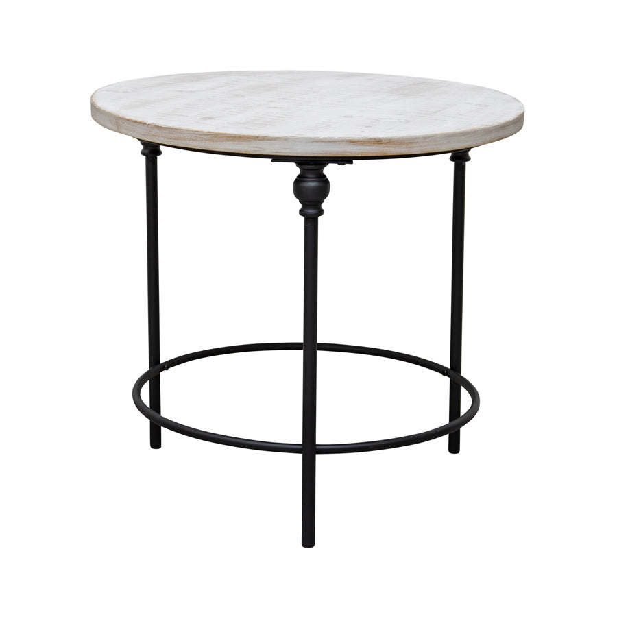 Lorette French Round Occasional Table