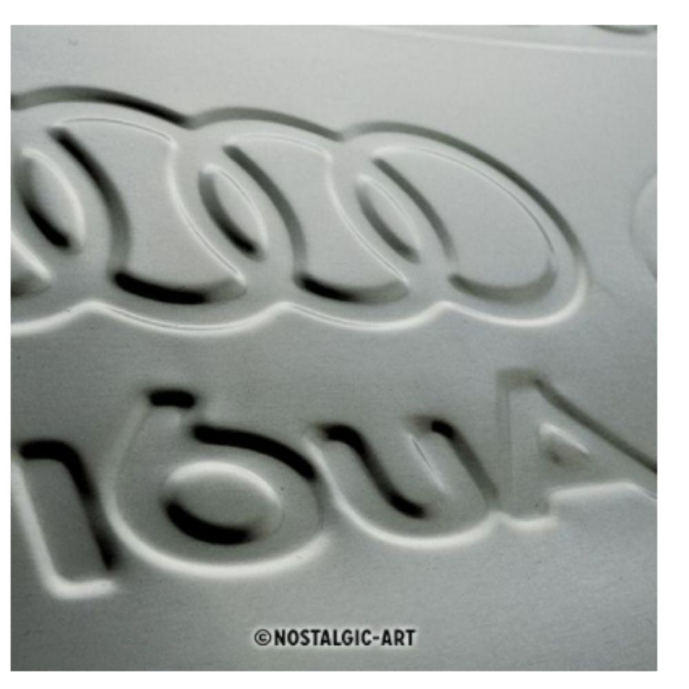 Audi Logo Evolution Metal Sign