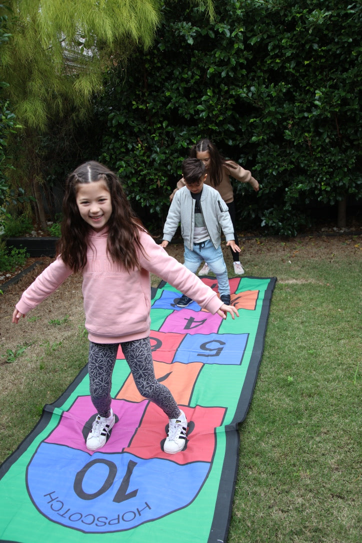 Colourful 3m Length Hopscotch Mat w/ Pegs