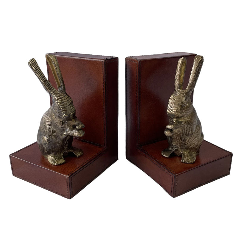 Rabbit Statue Bookends Set Of 2 (Available In 3 Colors)