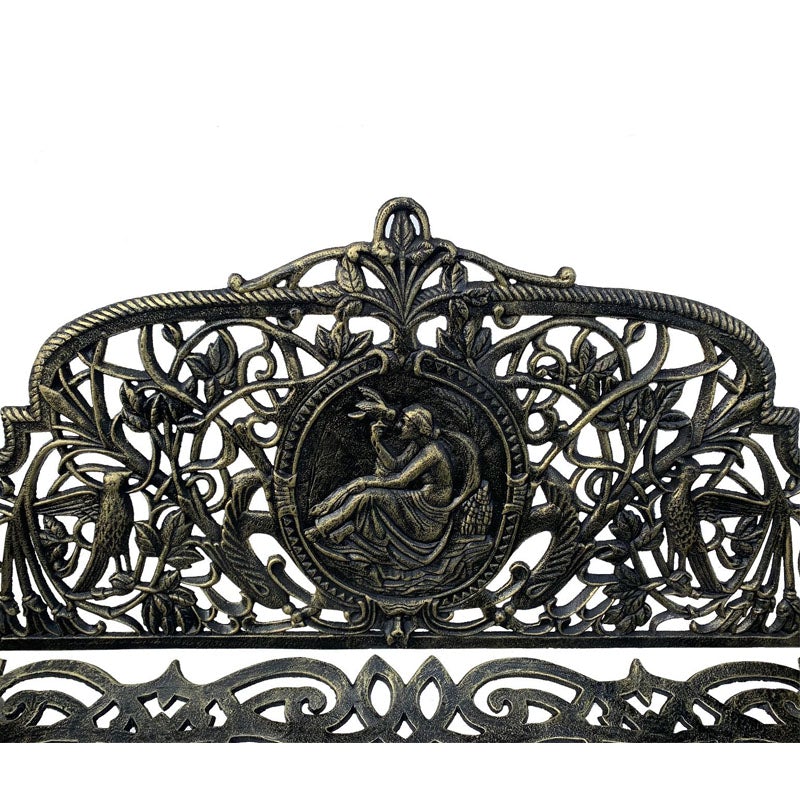 2 Seater Romantic Cast Iron Garden Bench (Available In 2 Colors)