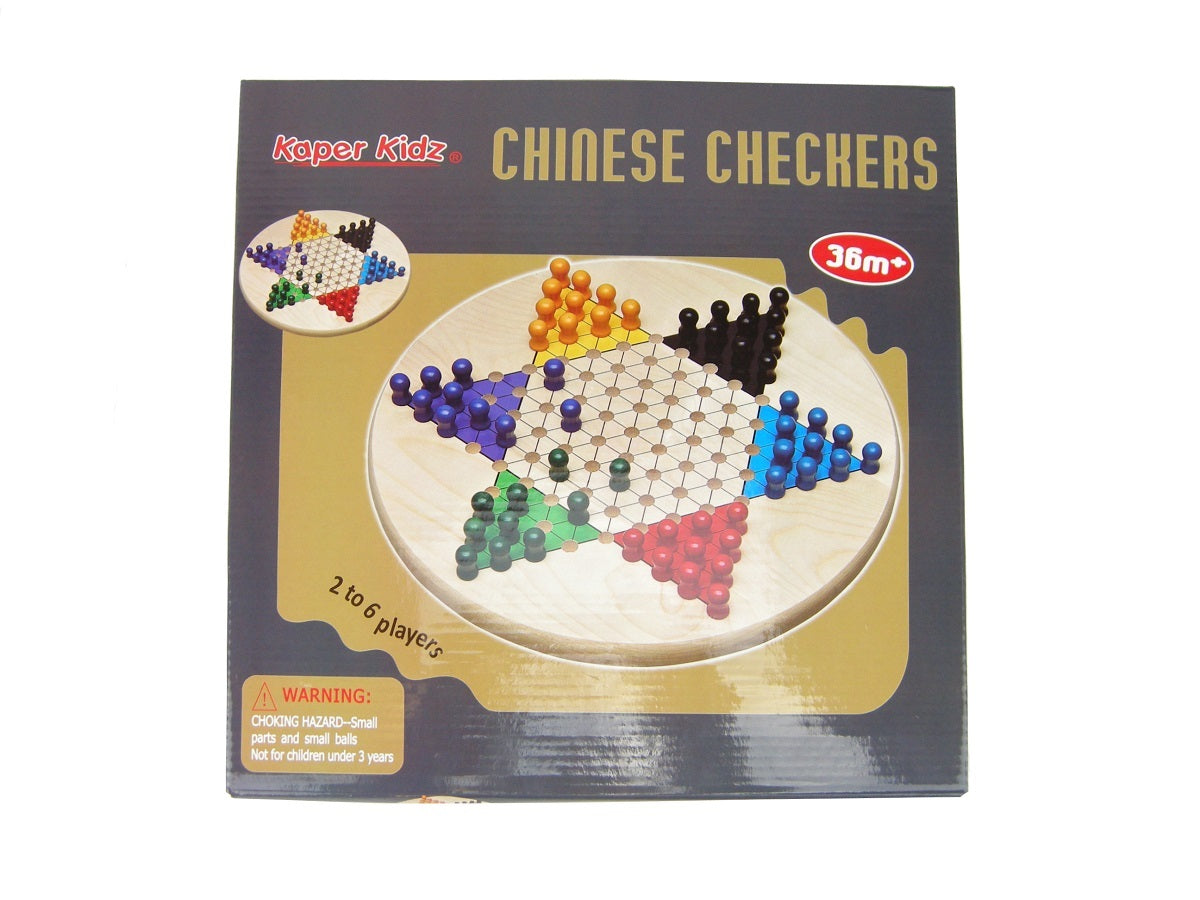 Chinese Checker Wooden Board Game 30Cms