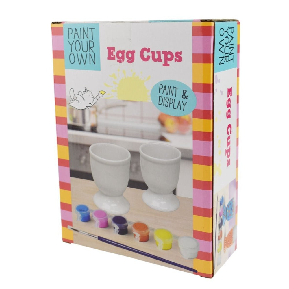 Kids Paint Your Own 2 Egg Cups Craft Kit