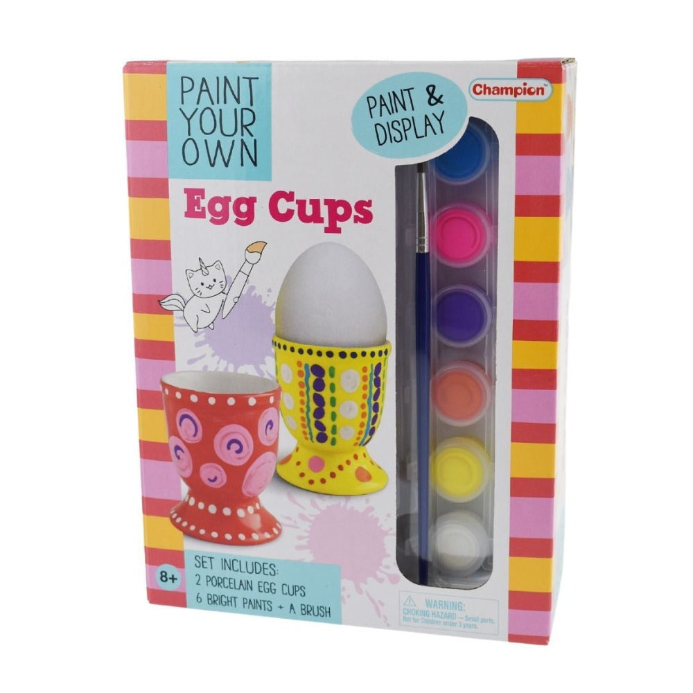 Kids Paint Your Own 2 Egg Cups Craft Kit