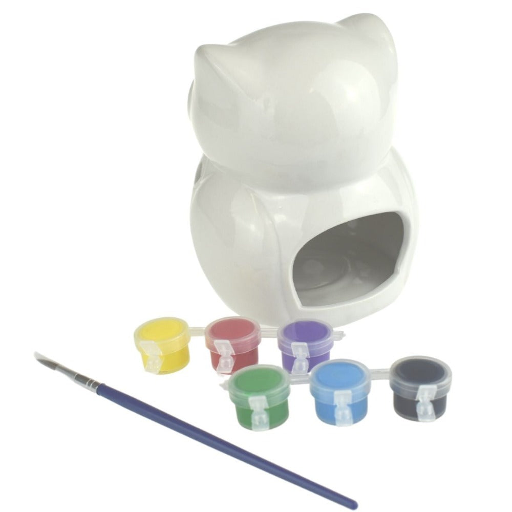 Kids Paint Your Own Owl Candle Burner Craft Kit