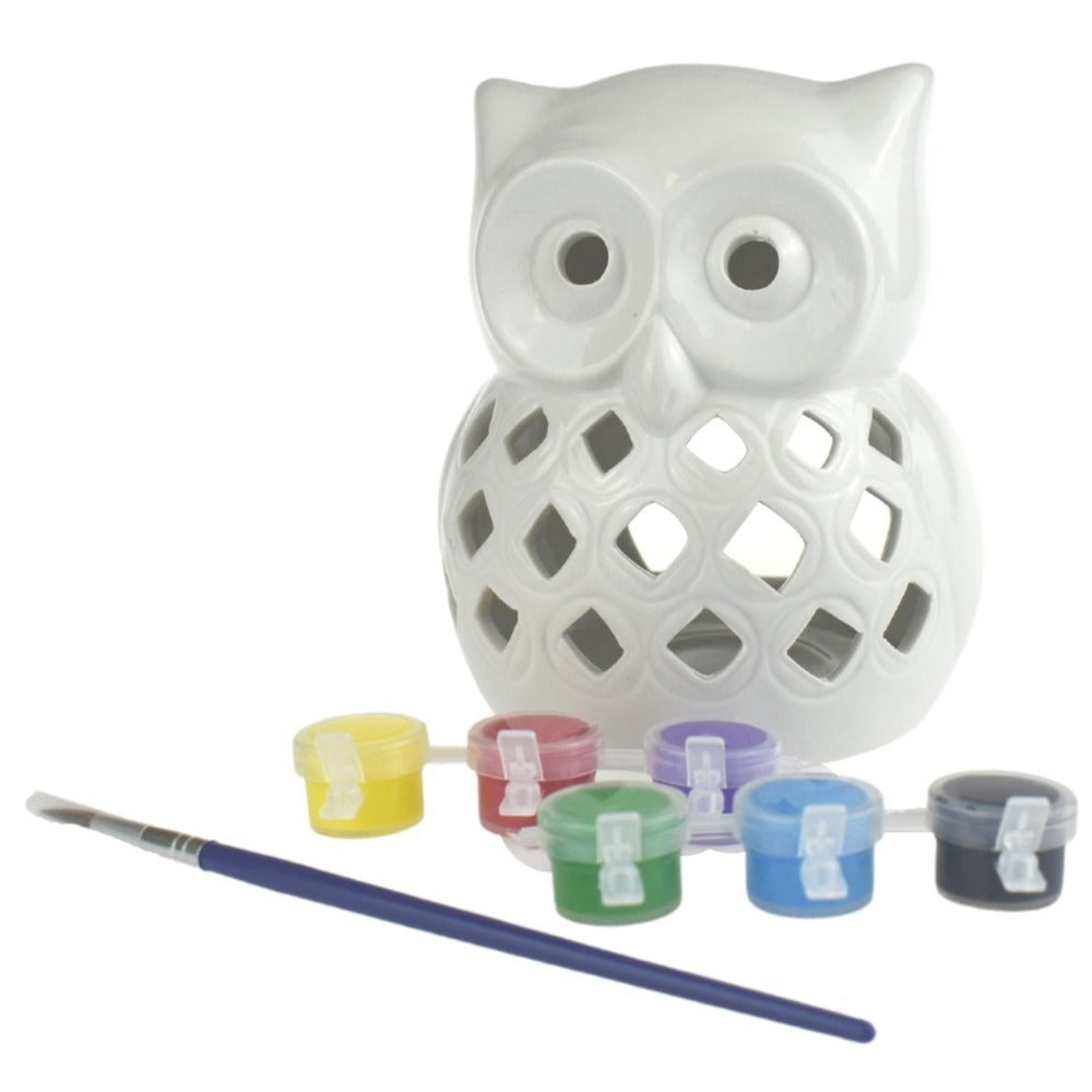 Kids Paint Your Own Owl Candle Burner Craft Kit