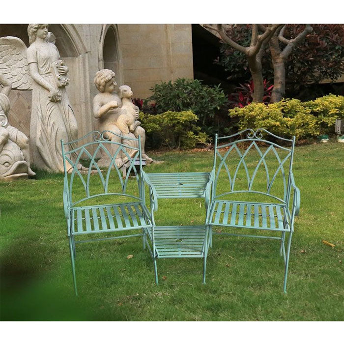 Outdoor Companion Chairs and Center Table Set