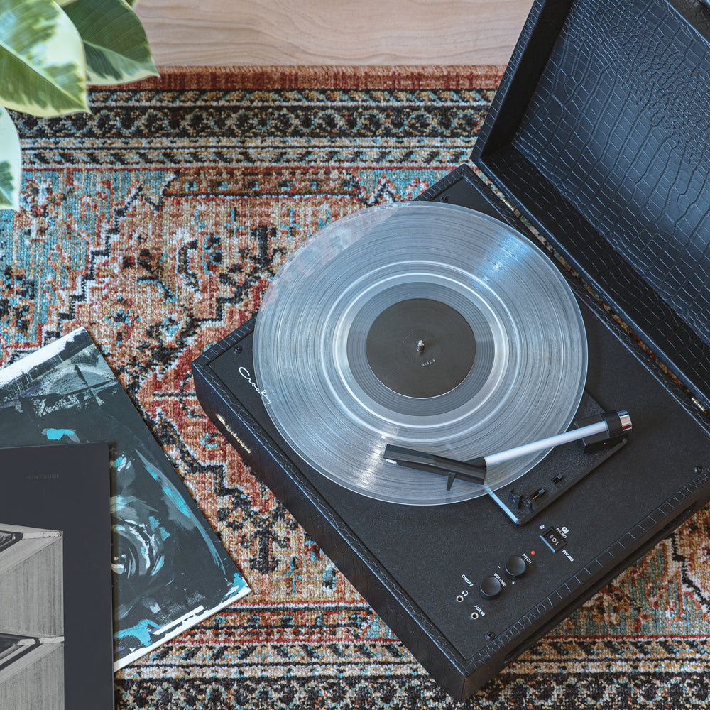 Crosley Mercury Turntable - Black + Crosley Entertainment Stand BUNDLE