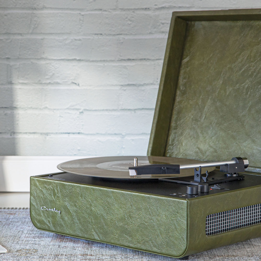 Crosley Mercury Turntable - Green + Crosley Entertainment Stand BUNDLE