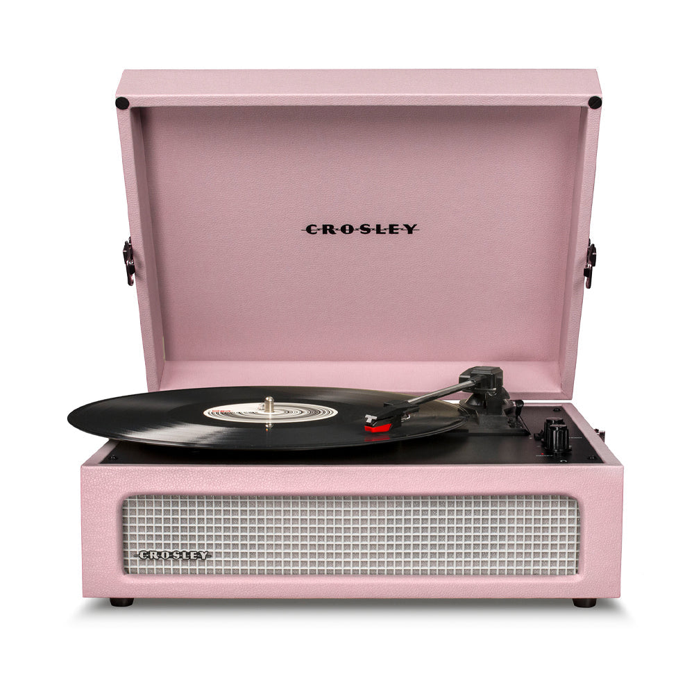 Crosley Voyager Bluetooth Turntable + Crosley Record Display Stand - Amethyst - BUNDLE