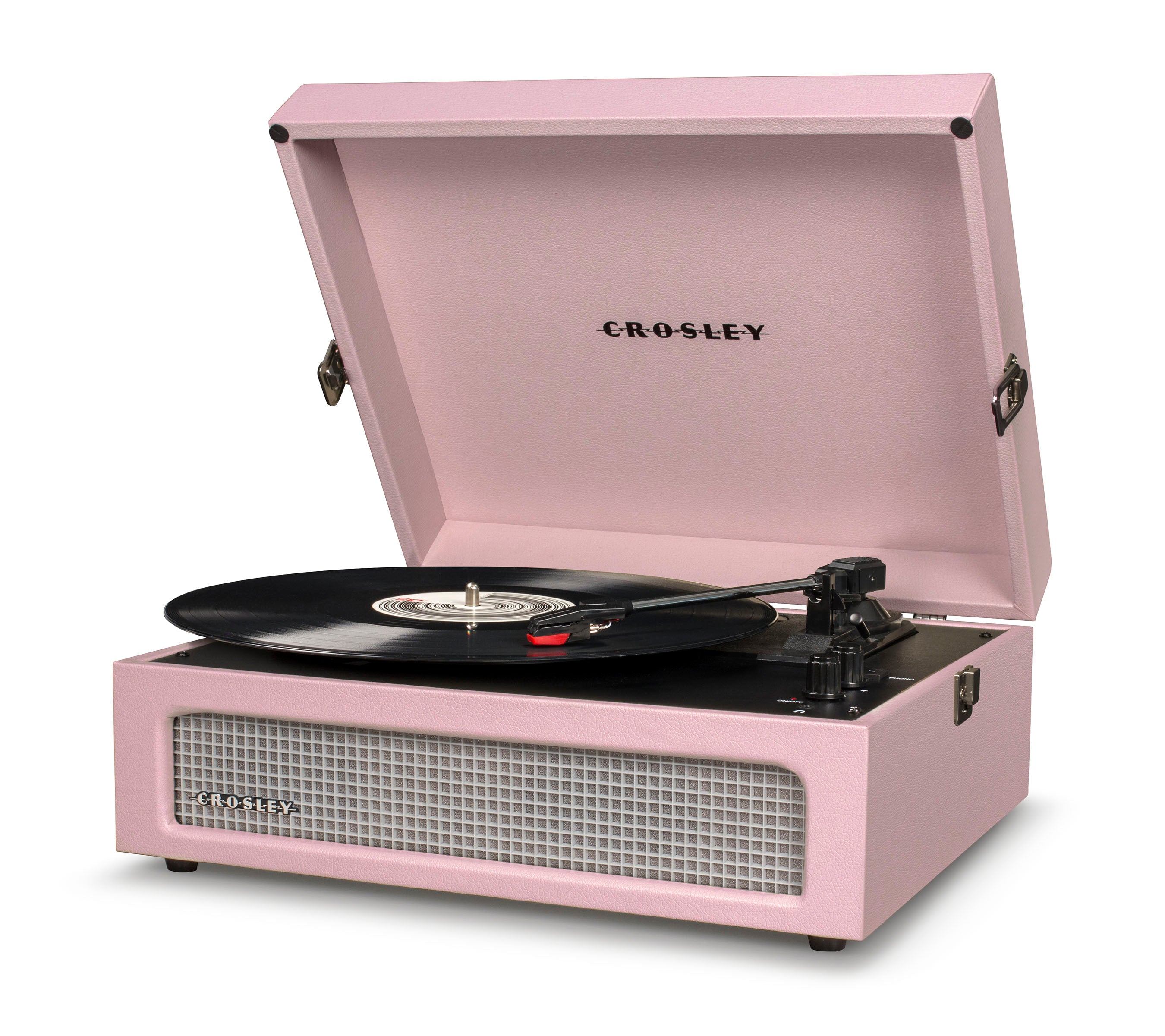 Crosley Voyager Bluetooth Turntable + Crosley Record Display Stand - Amethyst - BUNDLE