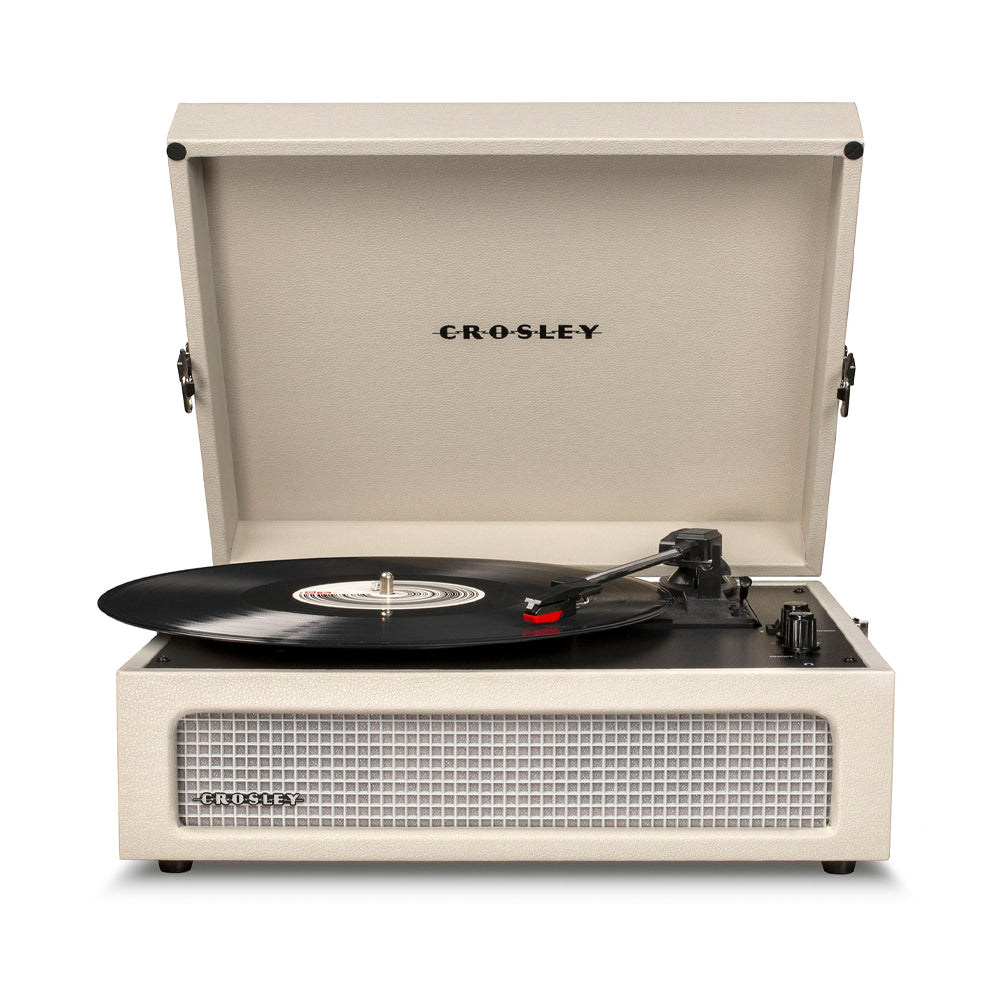 Crosley Voyager Bluetooth Portable Turntable - Dune + Crosley Record Display Stand BUNDLE