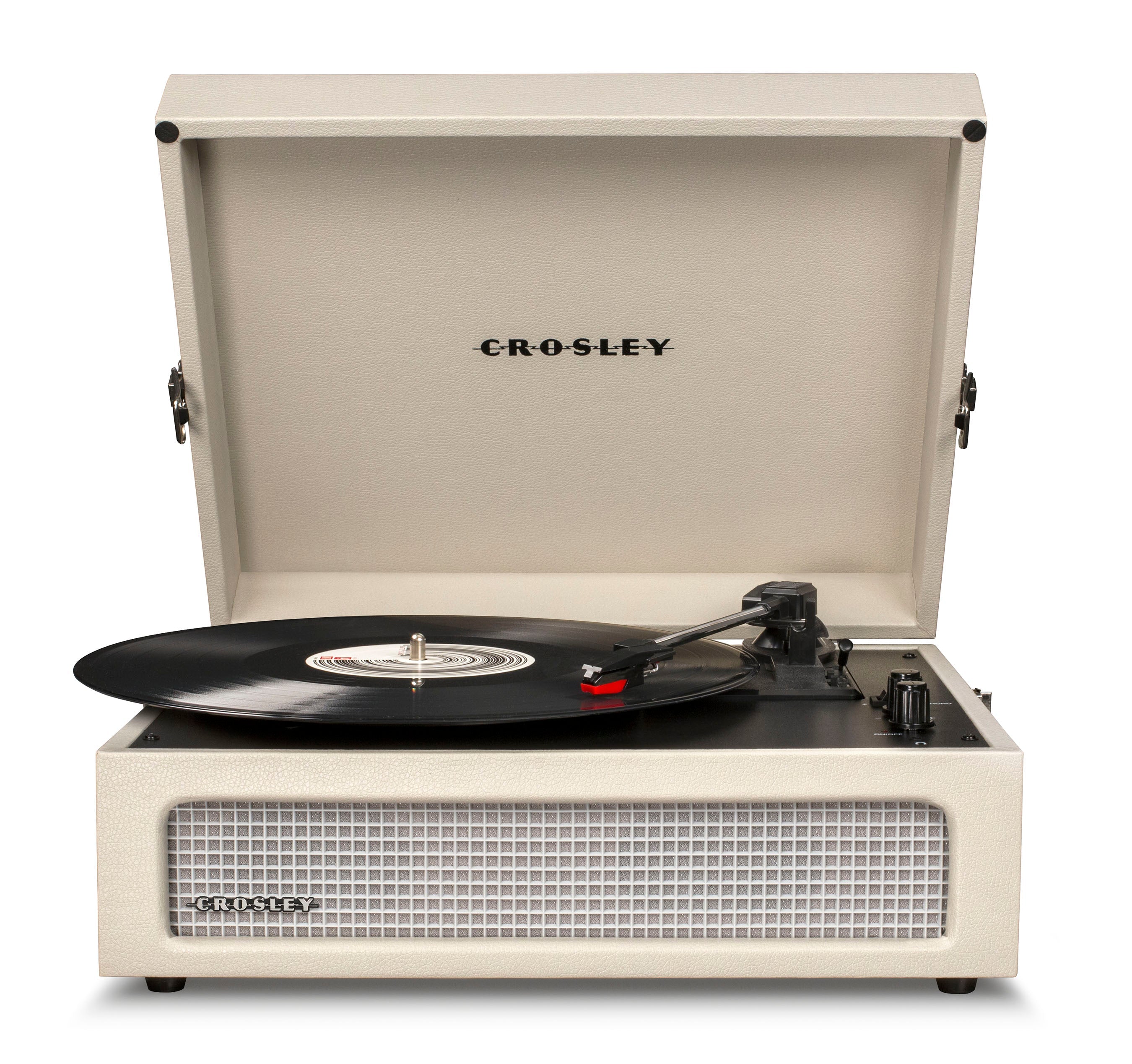 Crosley Voyager Bluetooth Portable Turntable + Crosley SOHO Stand - Dune BUNDLE