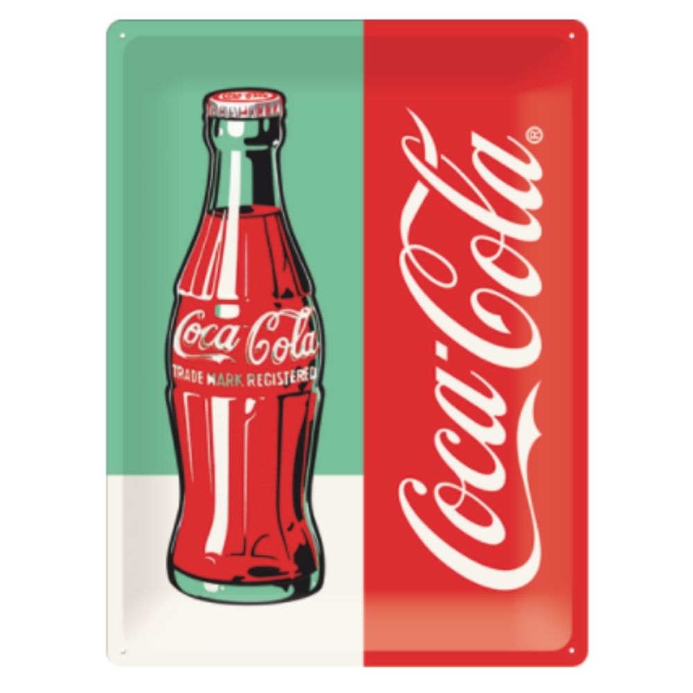 Coke Bottle Pop Art Metal Sign