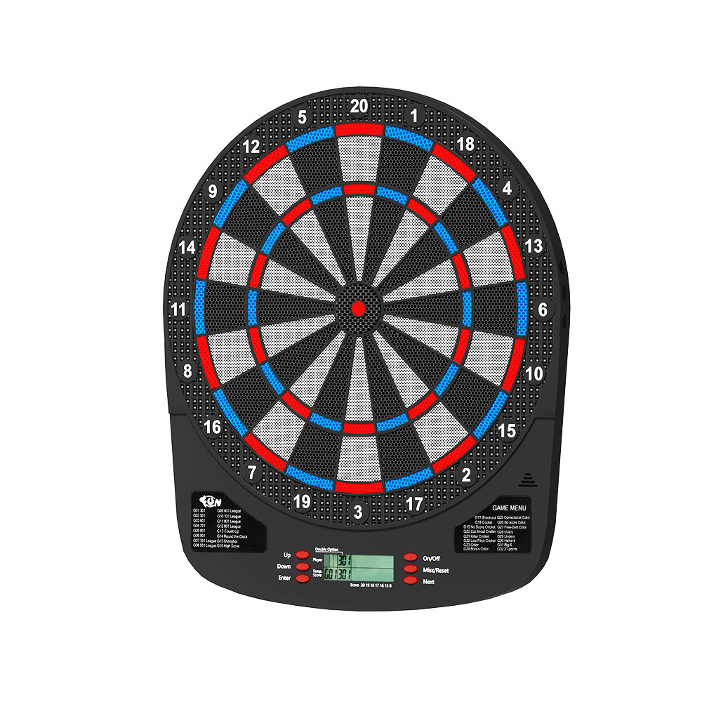 13.5" Dart Board with Soft Tip Darts Electronic Scorer