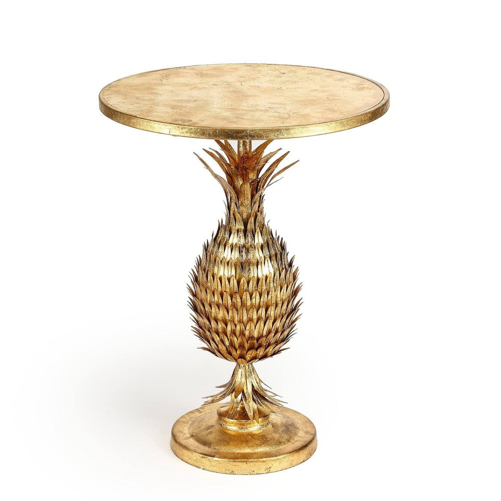 Golden Pineapple Side Table