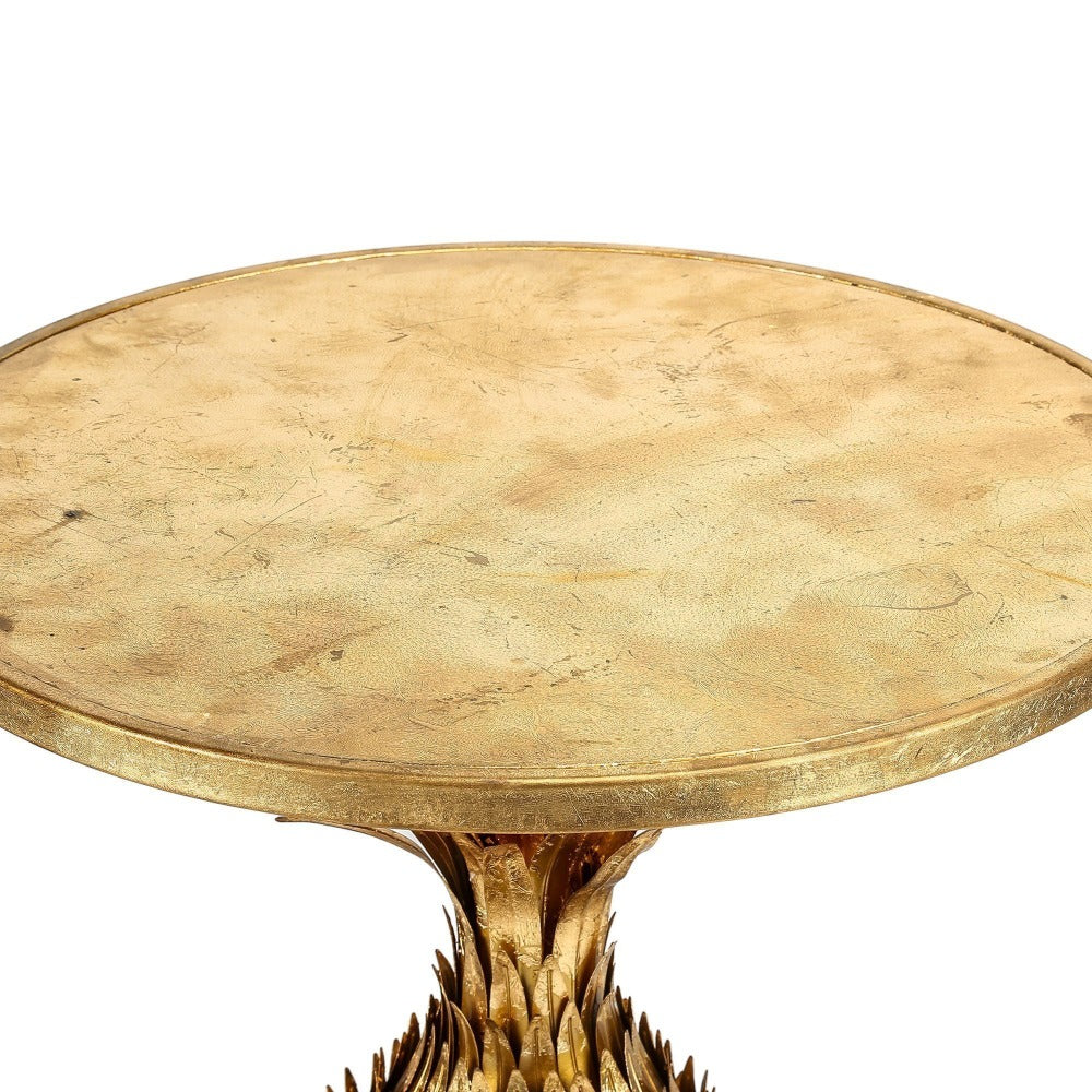 Golden Pineapple Side Table