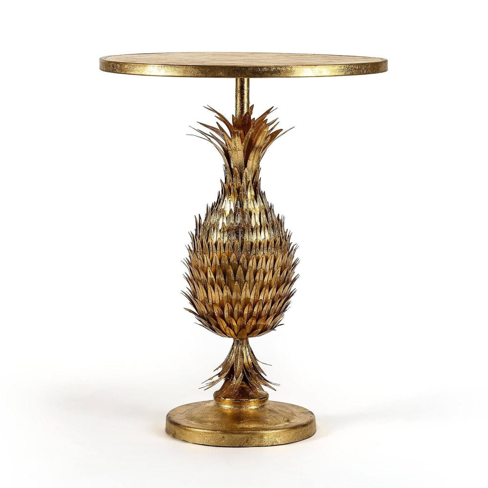 Golden Pineapple Side Table