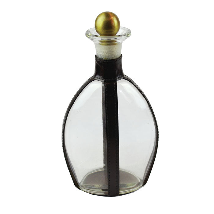 Leather Strapped Decanter - Large (2 Colors to Choose)