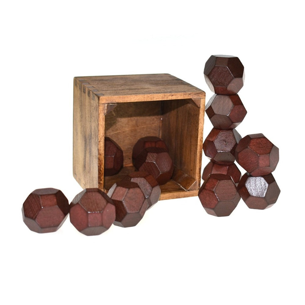 Stacking Sensory Blocks Wooden Rocks