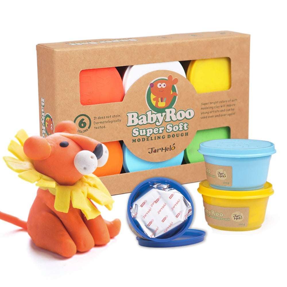 Kids Modelling Dough Set - 6 Colours