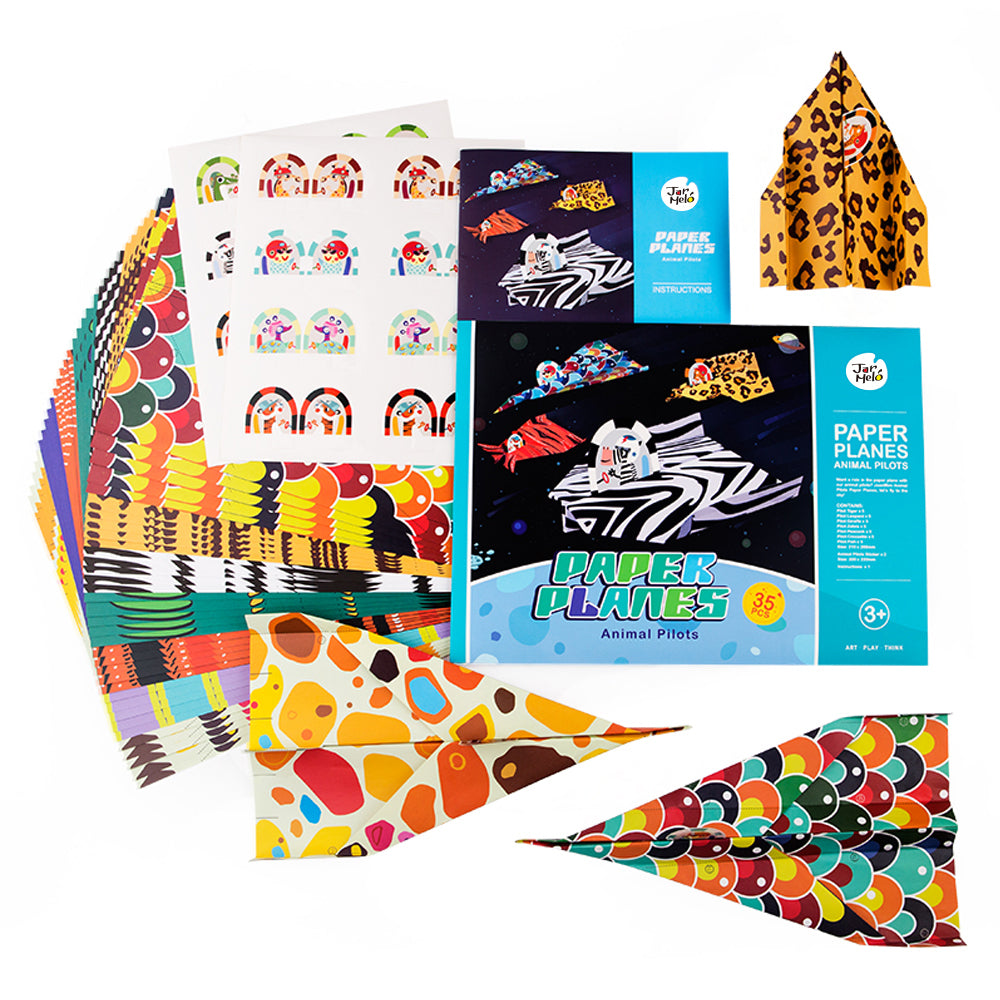 Origami Paper Craft Kit - Animal Pilots & Paper Planes