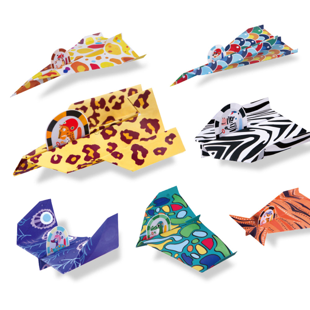 Origami Paper Craft Kit - Animal Pilots & Paper Planes