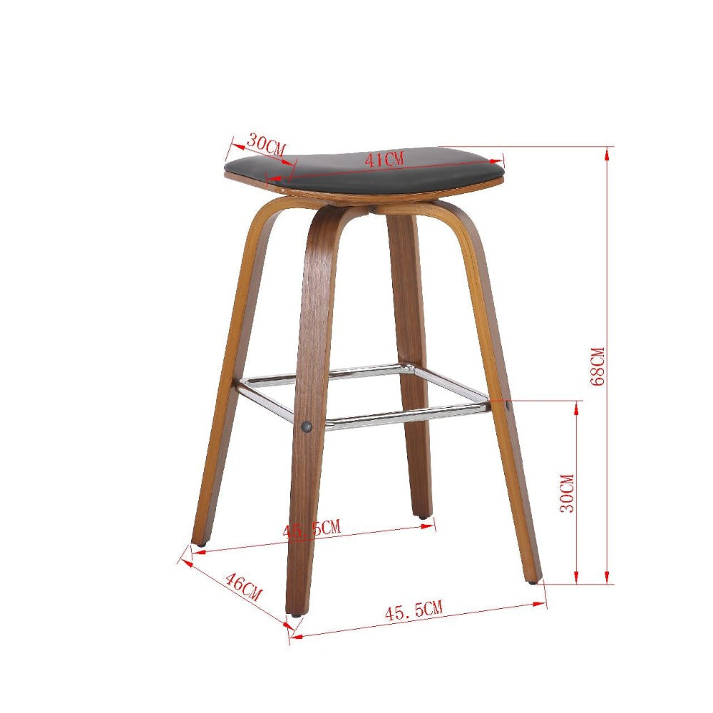 Coorg Bar Stool Set of 2 - Black