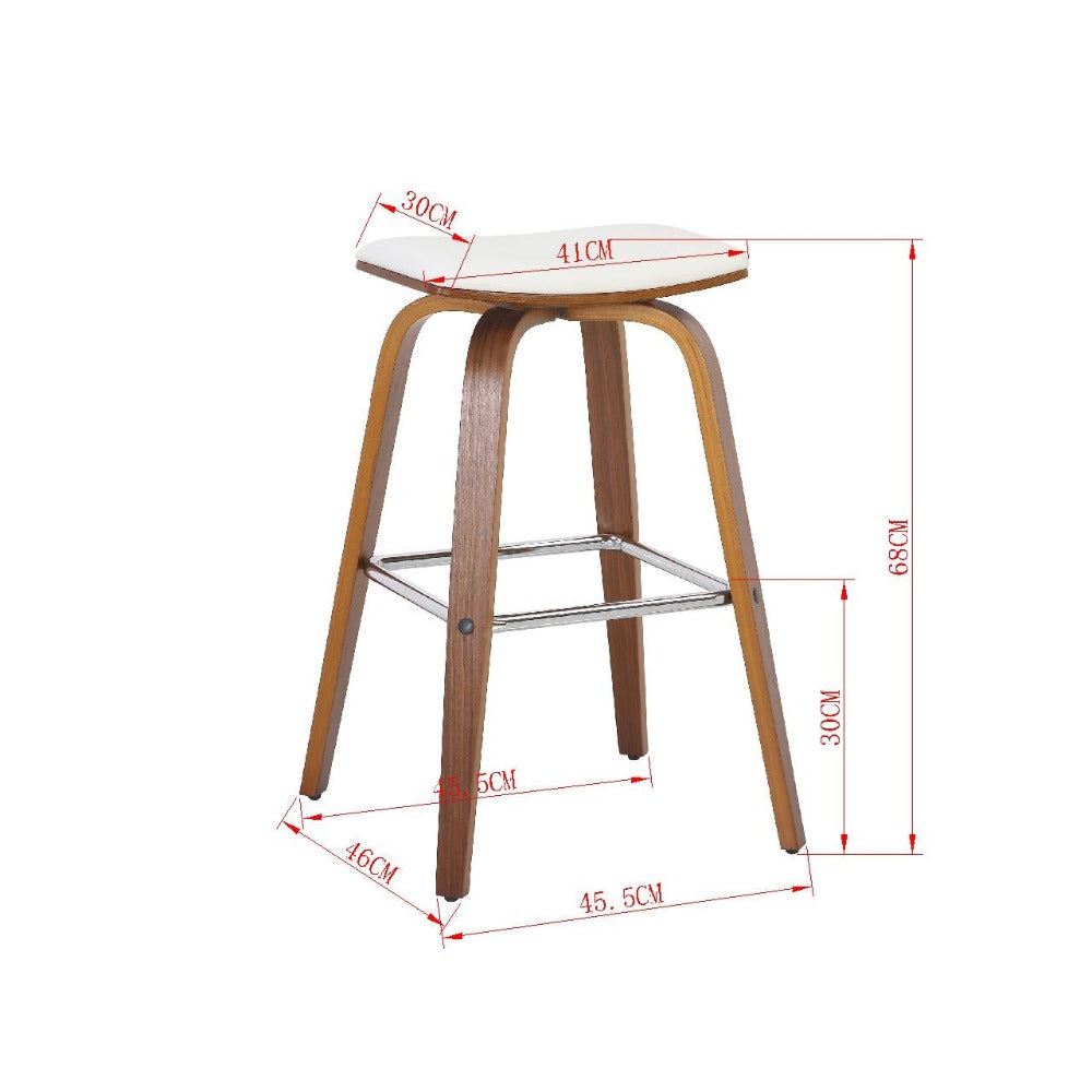 Coorg Bar Stool Set of 2 - White