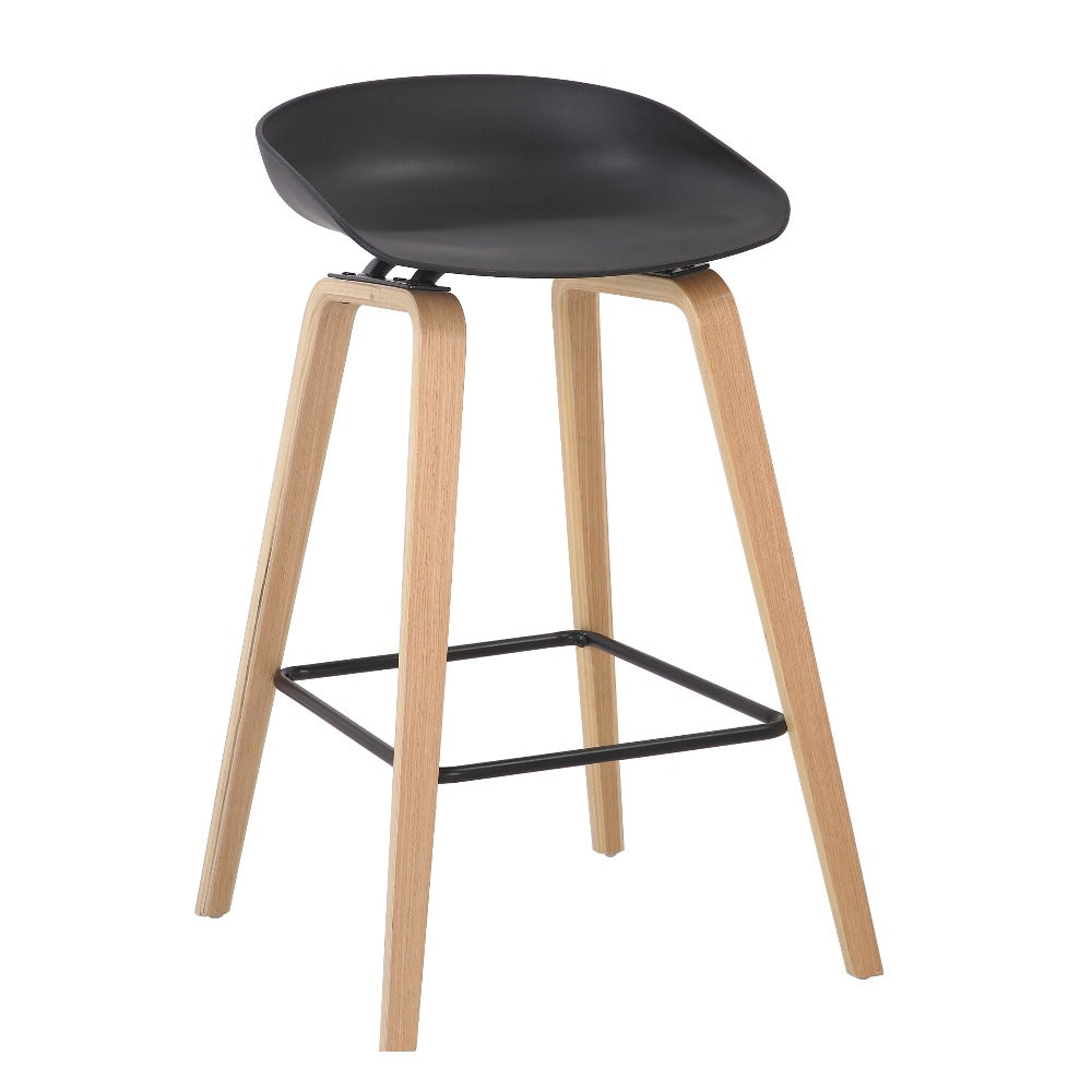 Comfort Bar Stool Set of 2 - Black