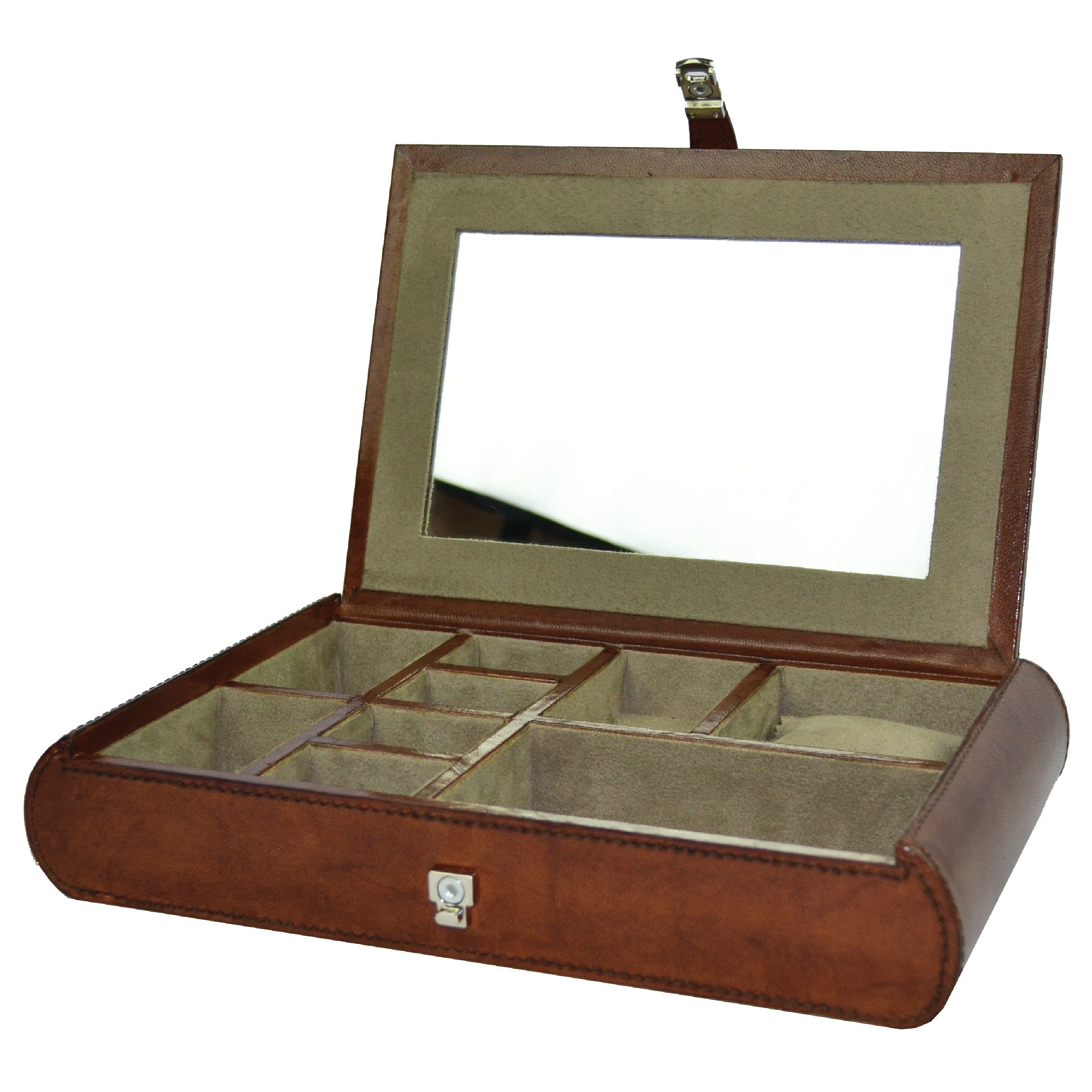 Rectangle Jewelry Box With Mirror (Available In 2 Colors)