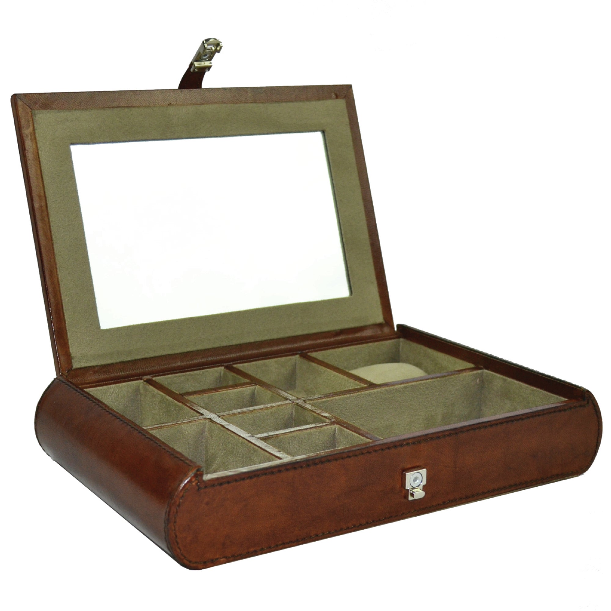 Rectangle Jewelry Box With Mirror (Available In 2 Colors)