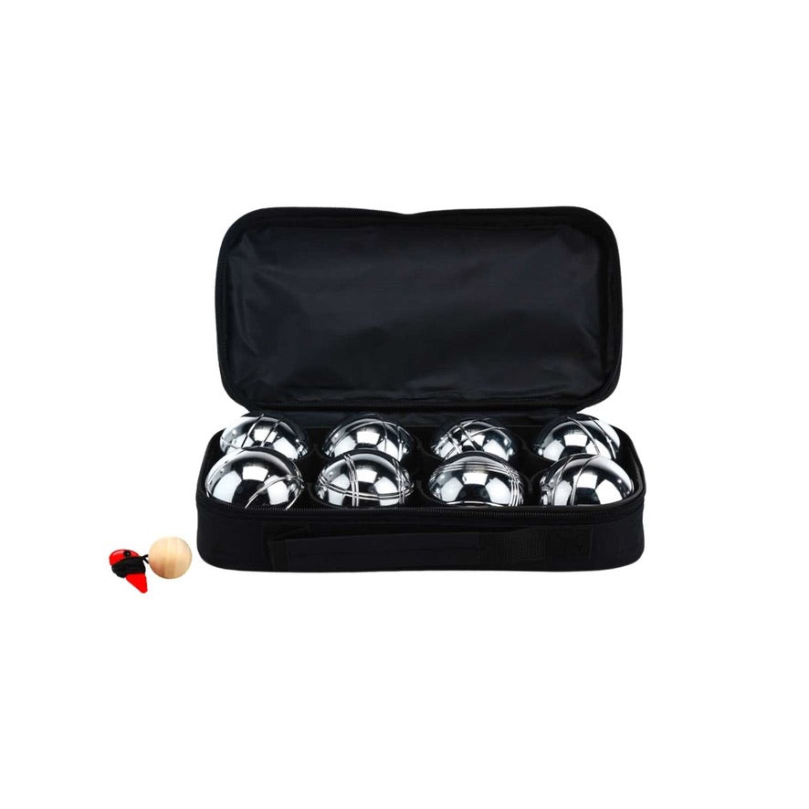 Deluxe 8 Metal Bowls Bocce / Petanque Game Set