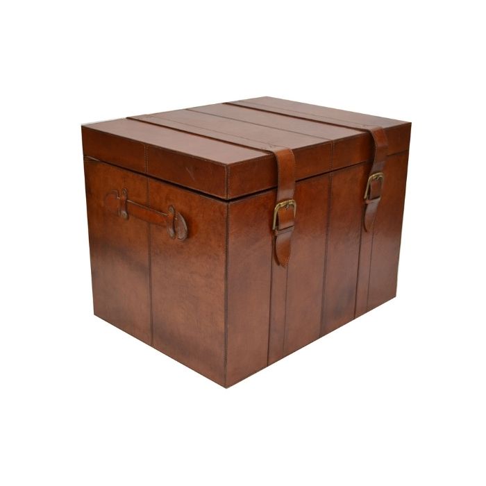 Elegant Leather Trunk Box - LARGE (Available In 2 Colors)