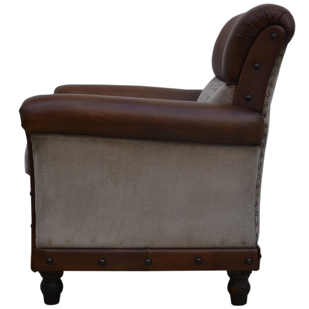 ALCOTT Leather Vintage  Armchair