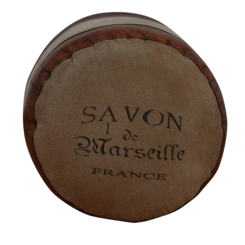 "Savon France" Round Handmade Ottoman