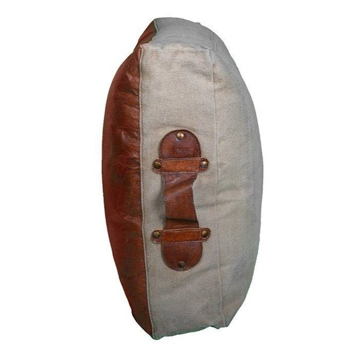 "Charleston Polo" Handmade Leather Cushion