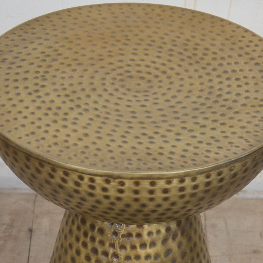 Biden Hammered Pattern Side Table