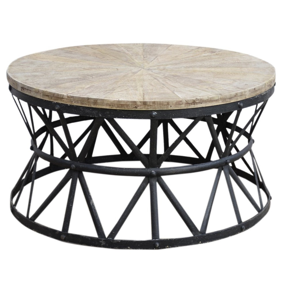 Handmade Cast Iron Round Coffee Table