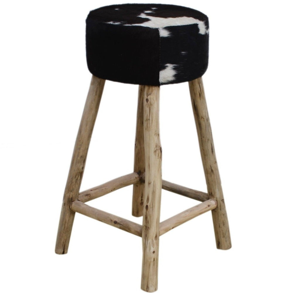 Cowhide Bar Stool