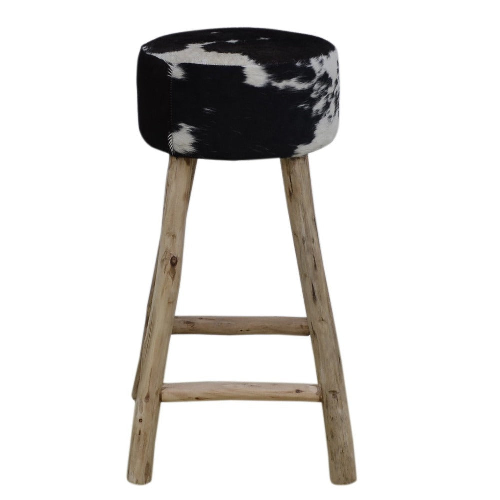 Cowhide Bar Stool