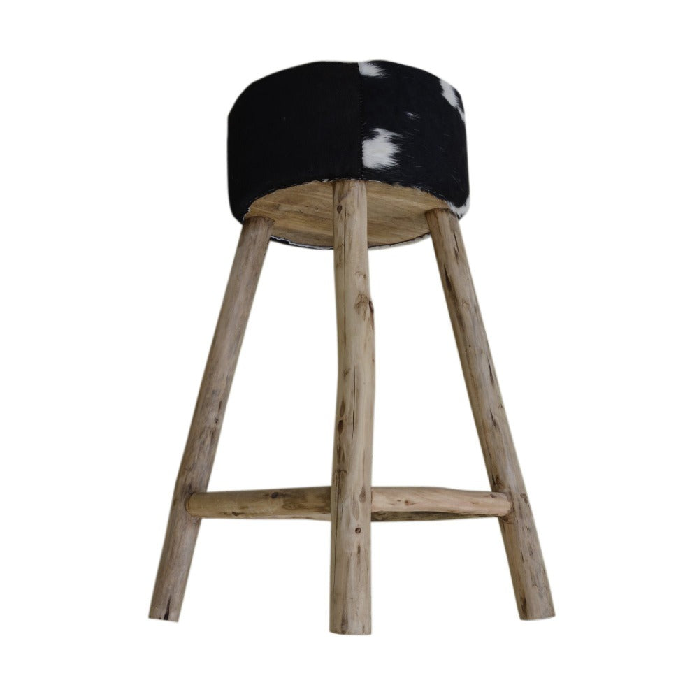 Cowhide Bar Stool