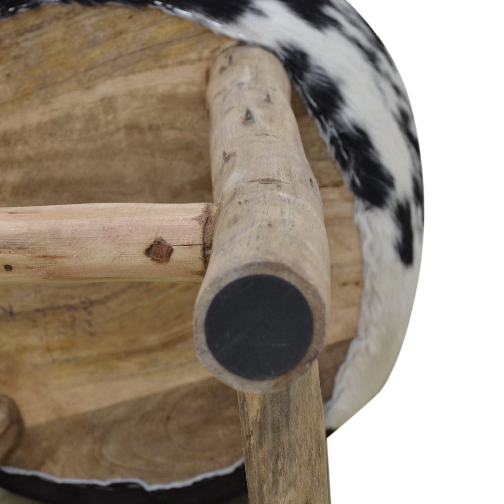 Cowhide Bar Stool