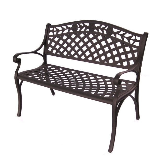 Tranquil 2-Seater Cast Aluminium Bench