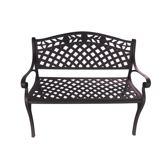 Tranquil 2-Seater Cast Aluminium Bench