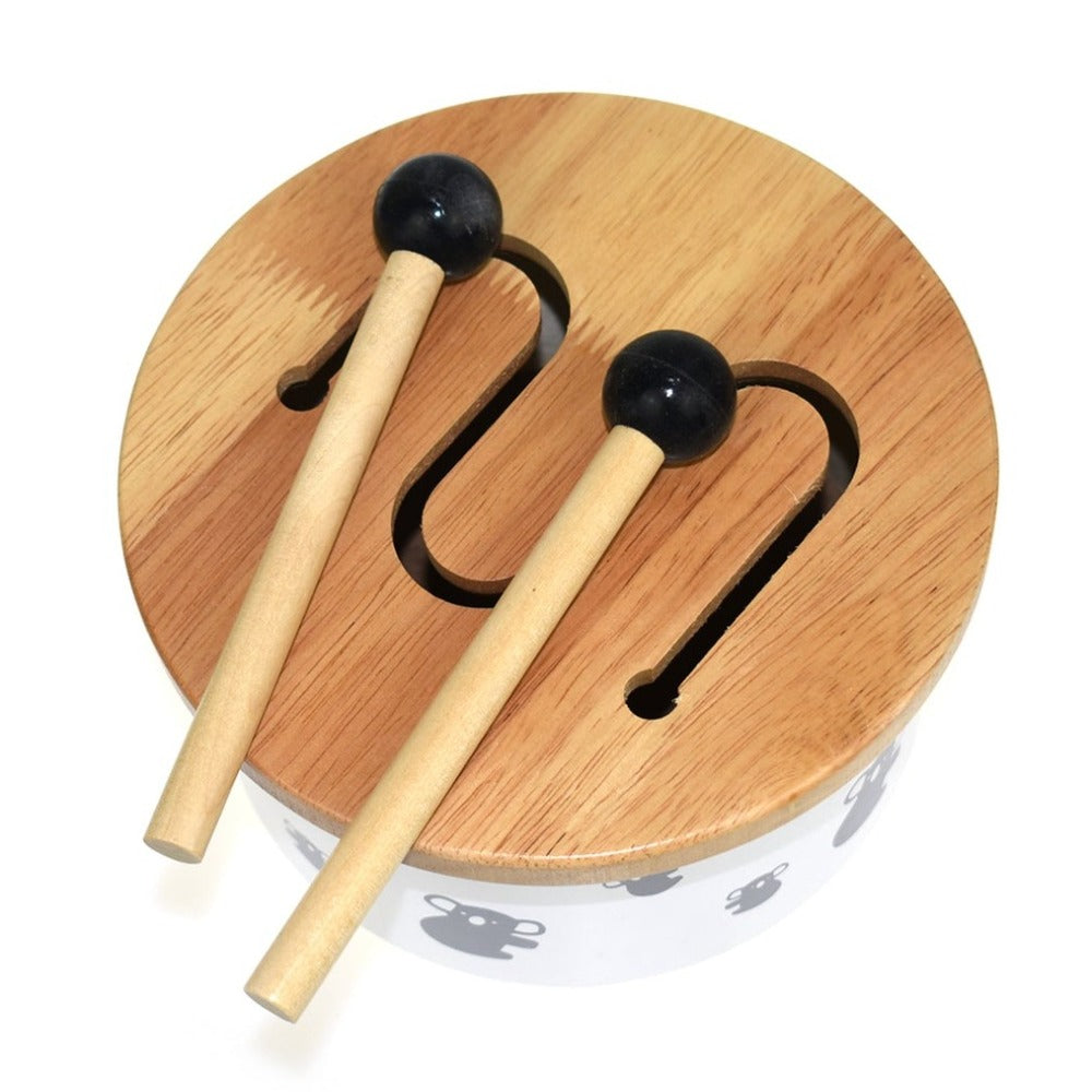 Toddlers Wooden Musical Drum Set