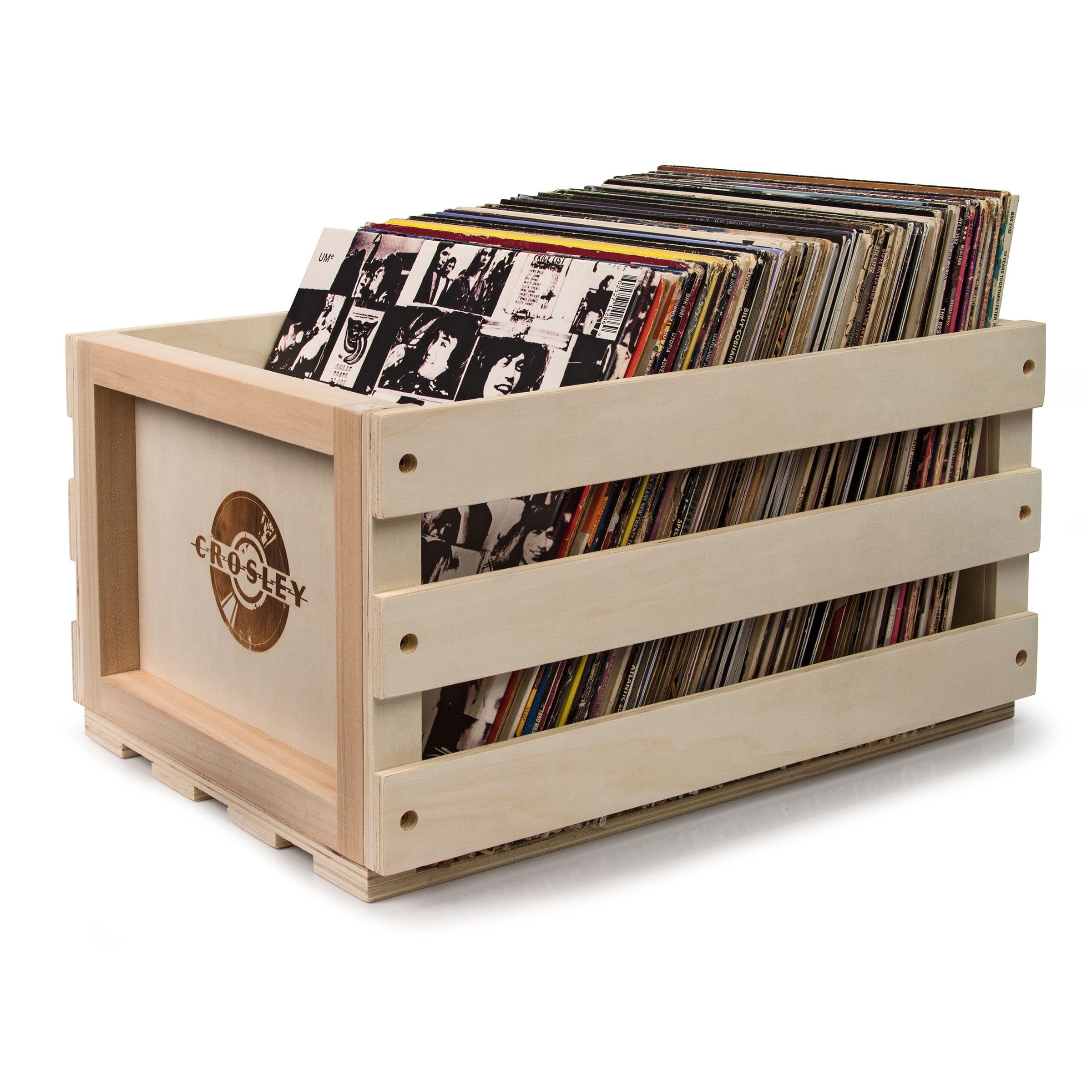 Crosley Mercury Turntable - Cream + Crosley Record Storage Crate BUNDLE